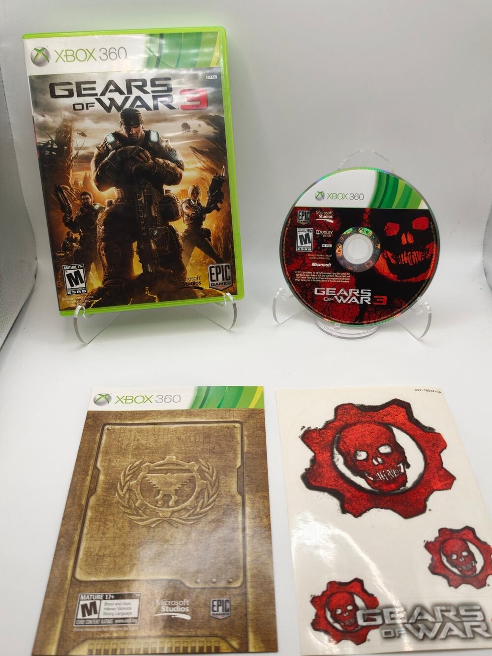 Gears of War 3 (Xbox 360) CIB Complete W/ Manual - Tested